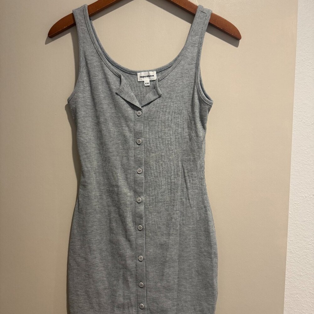 Superdown Grey Button down Dress